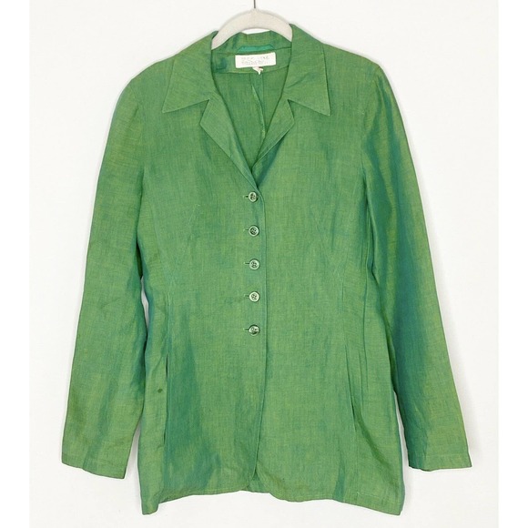 ESCADA Margaretha Ley 100% Linen Iridescent Blazer - Picture 2 of 7